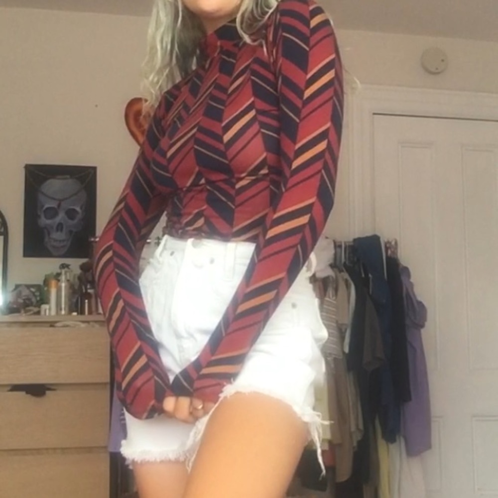 Long Sleeve Mock Neck Top